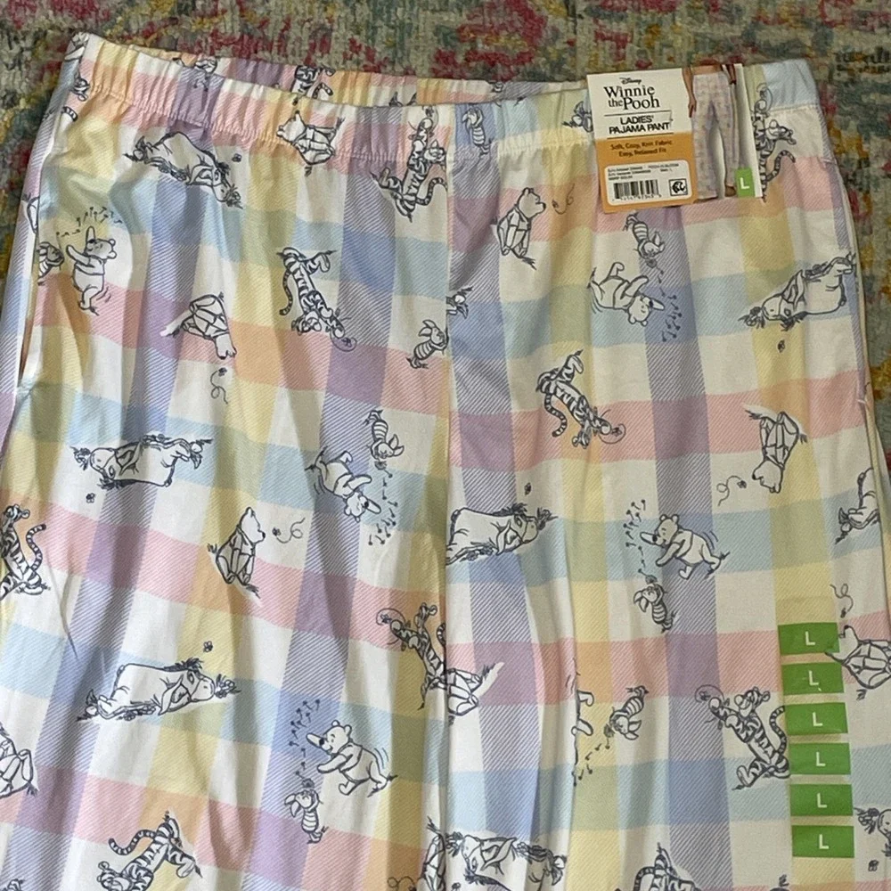 NWT Disney Winnie The Pooh Eeyore Pajama Pants Sleepwear Loungewear Womens Large - Picture 2 of 15